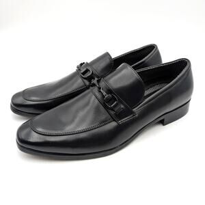Rush by Gordon Rush Slip On Bit Loafer Shoes Men's Black Size US11.5 EU44.5